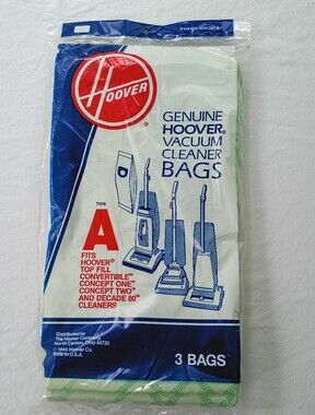 Hoover Vacuum Replacement Bags Type A - (3 Pack) 4010001A